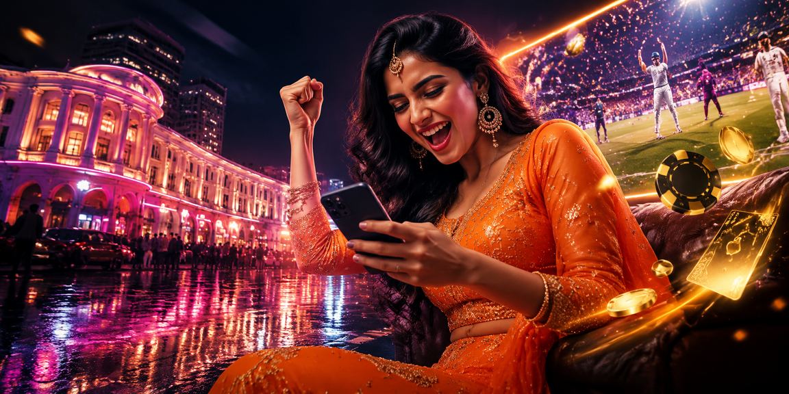 Delhi Connaught Place Cricket betting app neon lights